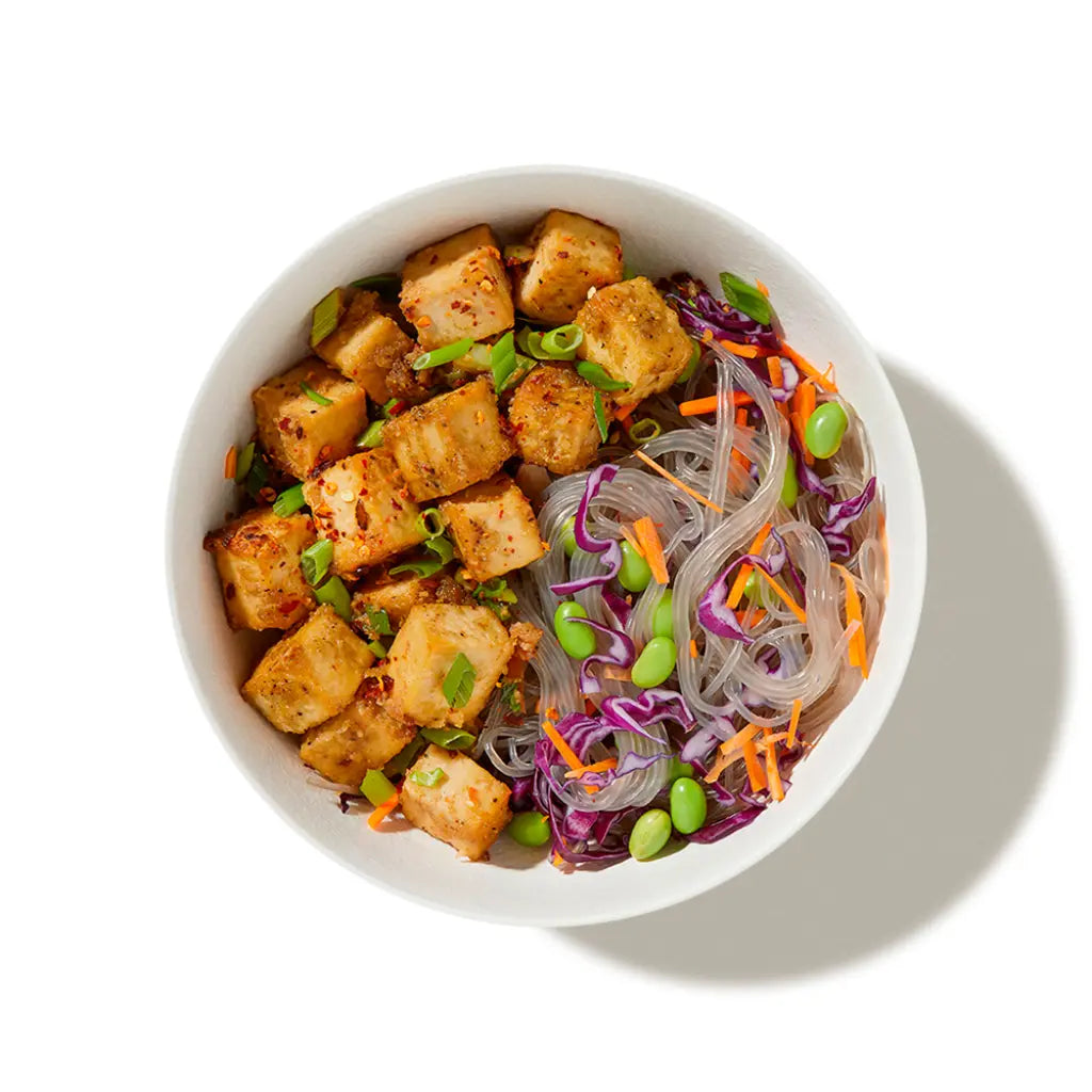 Salt & Pepper Tofu w Korean Noodles