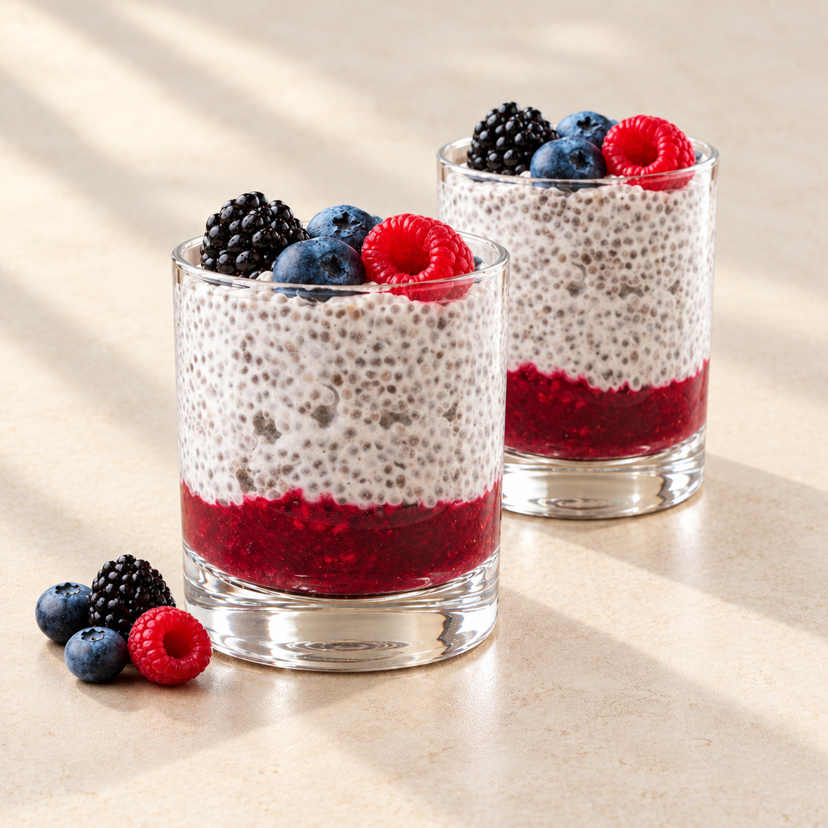 Chia Pudding with Mixed Berries