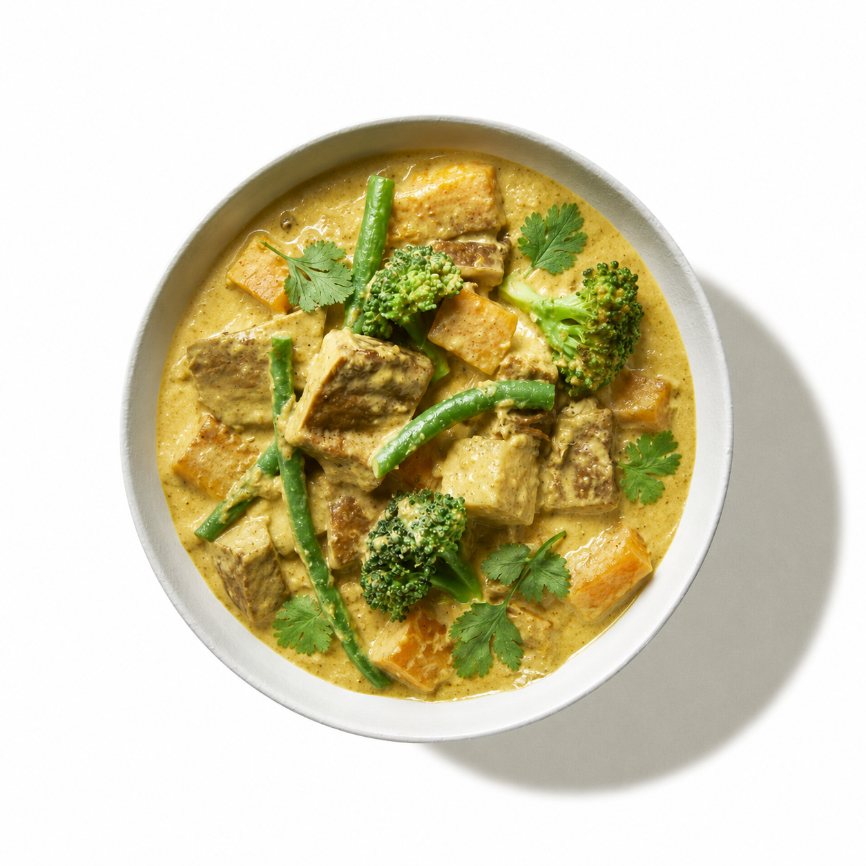 Yellow Seitan Curry Family