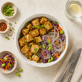Salt & Pepper Tofu w Korean Noodles