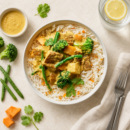 Yellow Seitan Curry