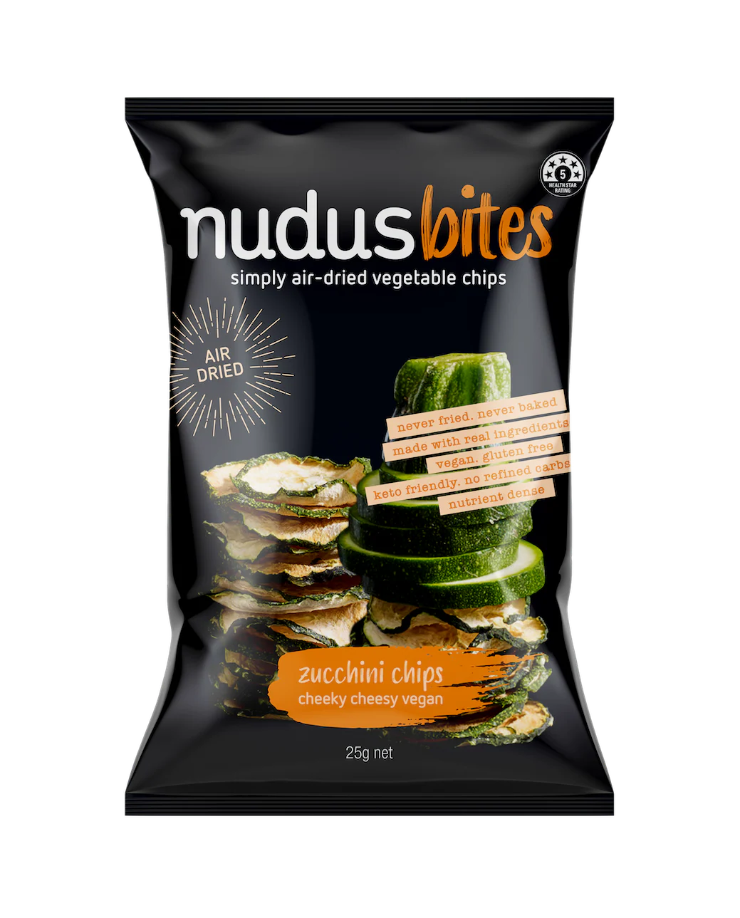 Zucchini Chips - Vegan Cheese